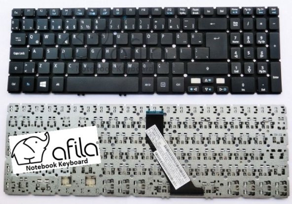 Acer Aspire M5-581T-6479, M5-581T-6490, M5-581T-6594 Notebook Klavyesi (Siyah TR) - 2