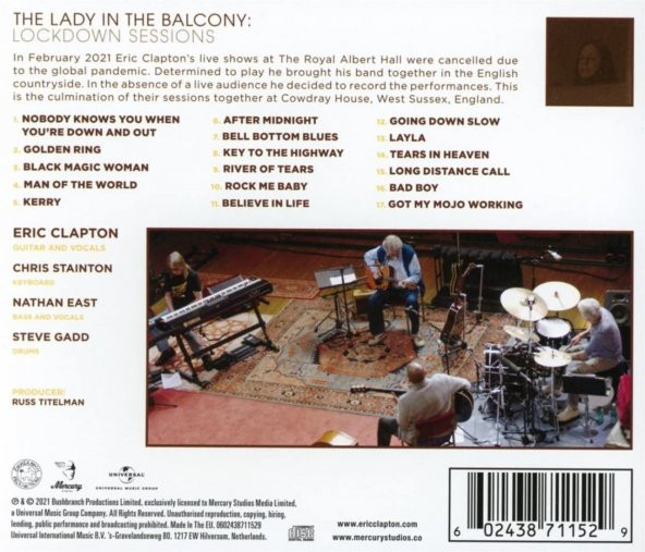 ERIC CLAPTON - LADY IN THE BALCONY: LOCKDOWN SESSIONS (LIMITED) (CD) - 2