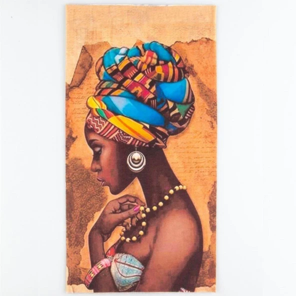 Afrikalı Kadın Temalı Buff Boyunluk Bandana No:96