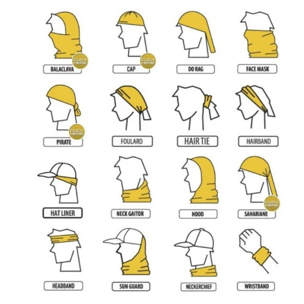 Psychedelia Temalı Buff Boyunluk Bandana No:123 - 2