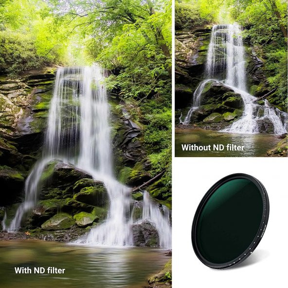 Cazipshop 49mm ND Variable Filtre - 3