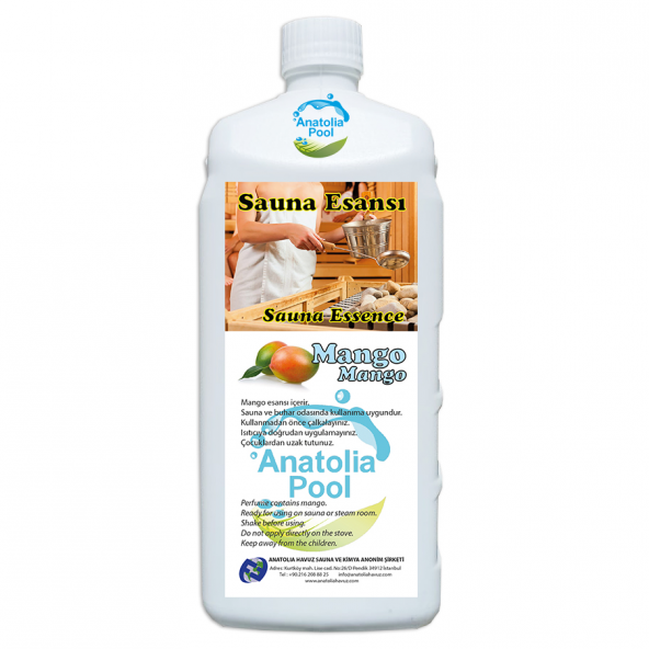 Anatolia Pool Sauna Buhar Esansı Mango 1 Lt (Sauna Essence Mango)