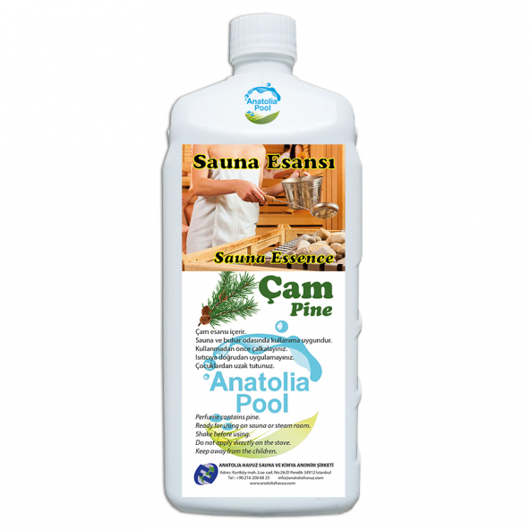 Anatolia Pool Sauna Buhar Esansı Çam 1 Lt - Sauna Essence Pine