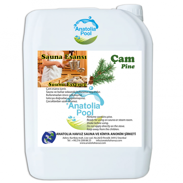 Anatolia Pool Sauna Buhar Esansı Çam 5 Lt - Sauna Essence Pine