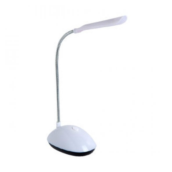 Yayke Mini Led Masa Lambası - Pilli Kitap Okuma Işığı - Led Lamba(Beyaz) - 2