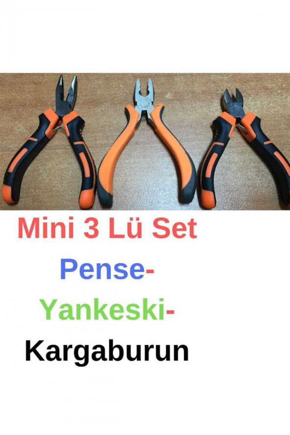 Yayke Mini 3lü Set Pense Kargaburun Yankeski Takı Yapım Seti - 4