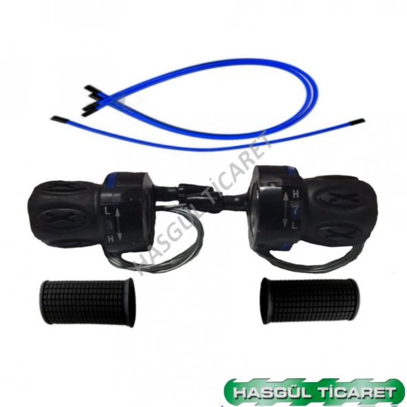 Hsgl Bisiklet Vites Kolu Mavi Göstergeli Mavi Dış Kablo Takım Bisiklet Vites Değiştiren Yol Şehir Dağ Bisikleti Bisiklet Yedek Parça - 4