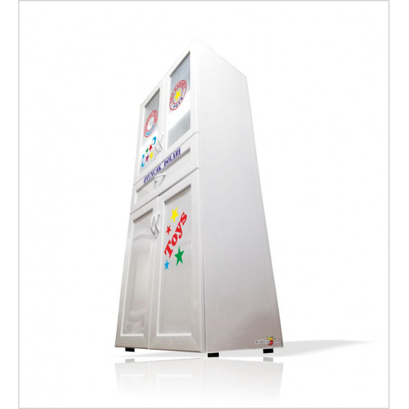 Hafif Tehlikesiz Plastik Kolay Taşınan Temizlenen Yıkanan Çocuk Oyuncak Eşya Çamaşır Dolabı Dolap - 2