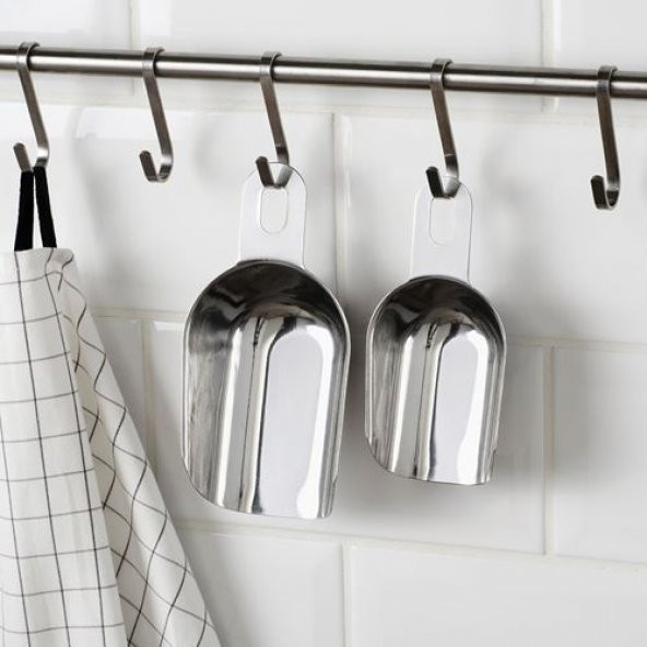 Metal Ölçek Kabı 2Li IKEA Çok Amaçlı Metal Ölçek Kaşığı - 2