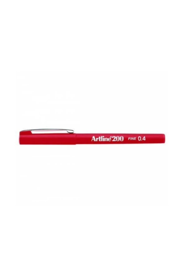 Artline Fineliner 0.4 MM Kırmızı (12 Li Paket)