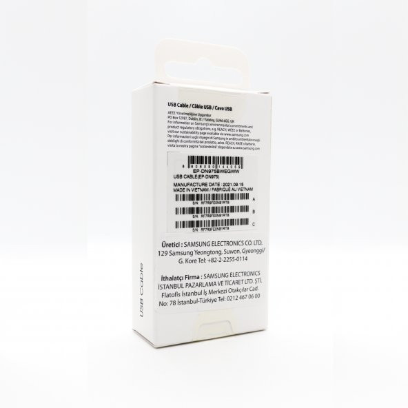 Samsung 5A 45W Type-C to Type-C Data ve Şarj Kablo Beyaz EP-DN975BWEGWW Samsung Türkiye Garantili - Resim 5