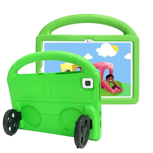 Galaxy Tab A7 10.4 T500 2020 Tekerlek Standlı Tablet Eva Silikon - Resim 7