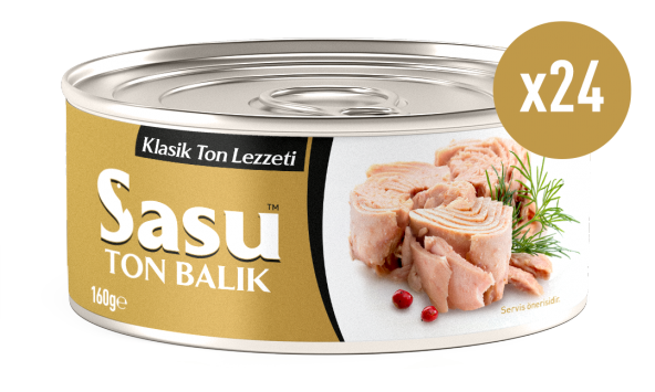 Sasu Klasik Ton Balığı 24x160 G Bütün Dilim