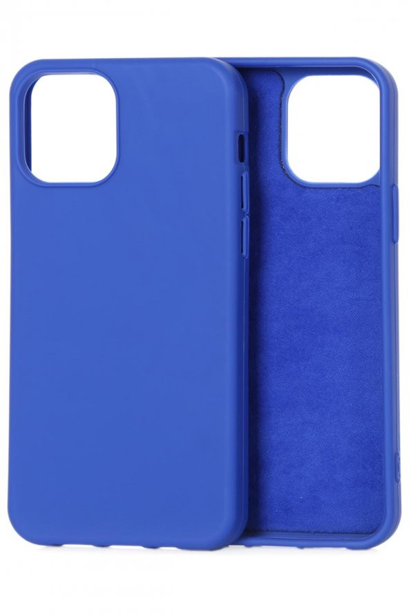 Apple iPhone 12 / 12 Pro Uyumlu Kamera Korumalı İçi Kadifeli Soft Silikon Kılıf - 4