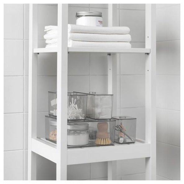 5 Parça Kutu Seti, Füme Renk IKEA Makyaj-Takı-Kozmetik Düzenleme Kutusu 24x20x10cm - 2