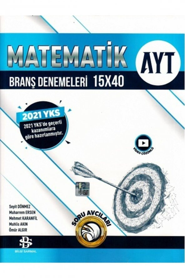 Bilgi Sarmal Ayt Matematik 15x40 Deneme 2021 Güncel Baskı