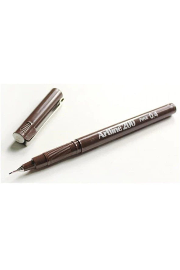 Artline Fineliner 0.4 MM Koyu Kahverengi (12 Li Paket)