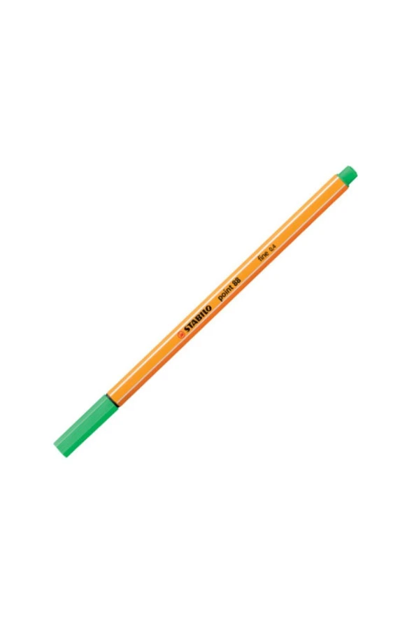Stabilo Keçe Uçlu İnce Kalem 88 Point 0.4 MM Zümrüt Yeşili 88/16 (10 Lu Paket)