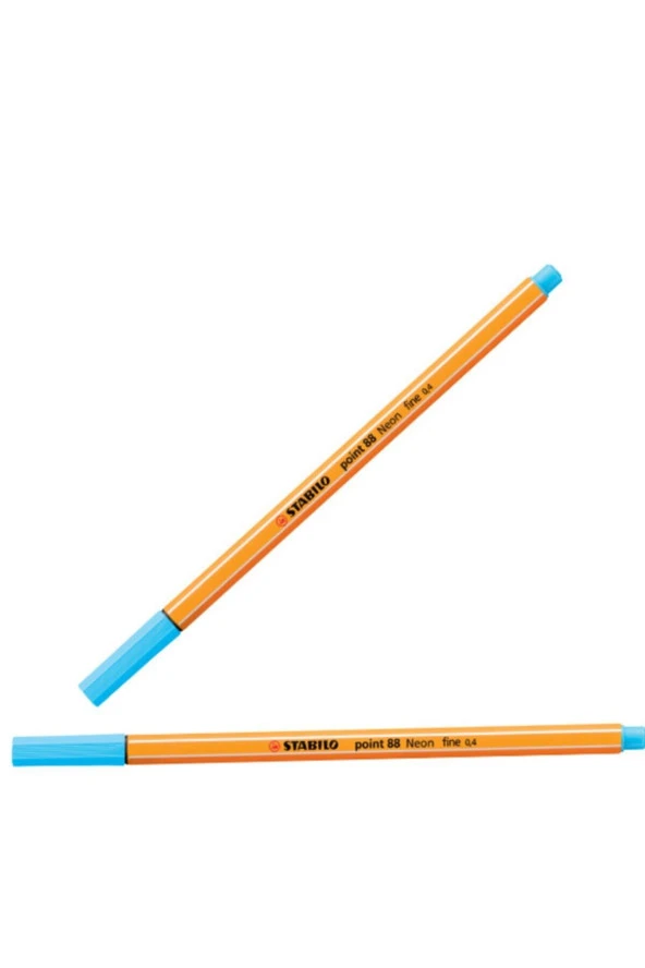 Stabilo Keçe Uçlu İnce Kalem 88 Point 0.4 MM Fosforlu Mavi 88/031 (10 Lu Paket) ürün görseli 1