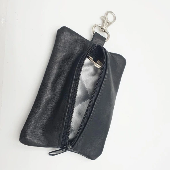 Fermuarlı Deri Anahtarlık - 8