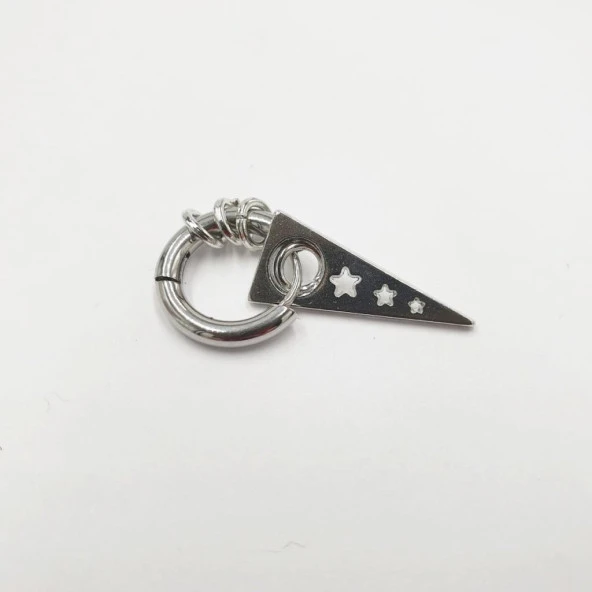 Uzun Üçgen Küpe Yıldız Model - 8