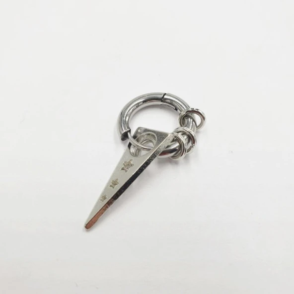 Uzun Üçgen Küpe Yıldız Model - 11