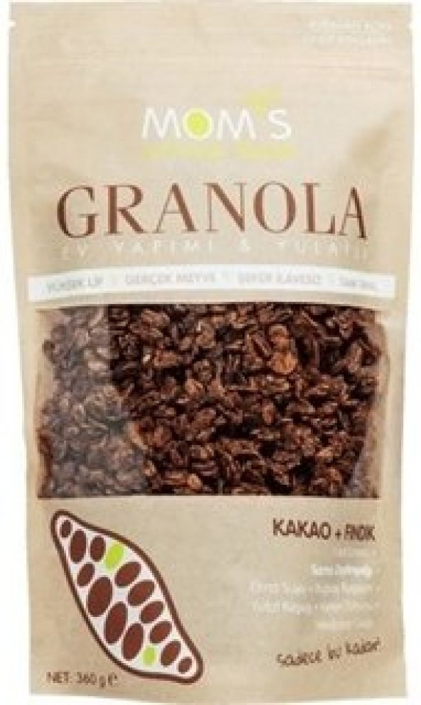 Moms Kakao-Fındık Granola 360 Gr