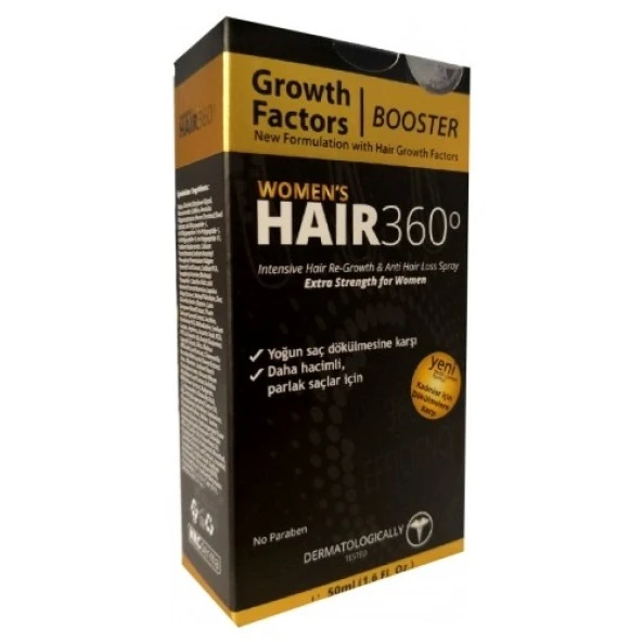 Hair 360 Booster Womens Hair Spray 50ml - Kadınlar için Saç Spreyi