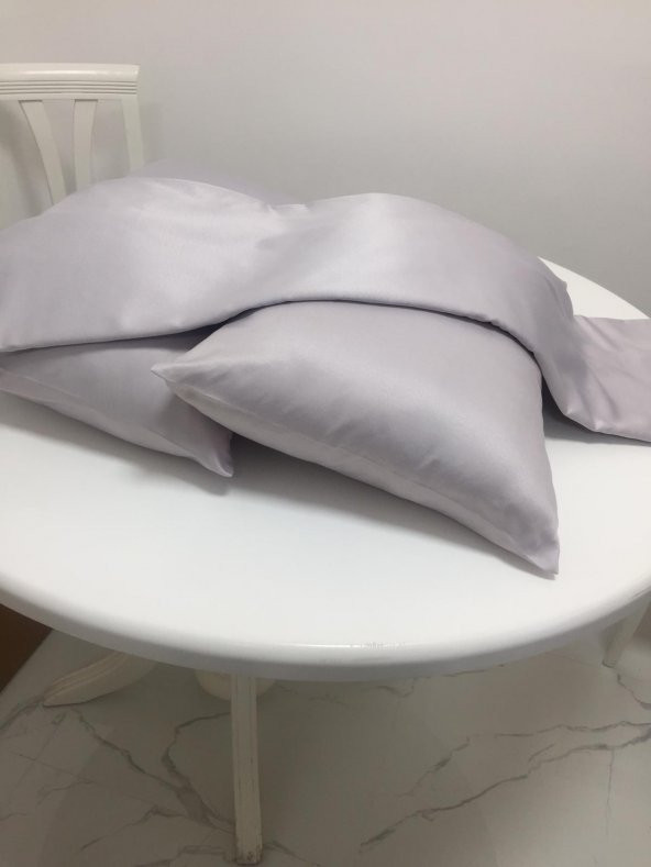 Finezza Flora Pamuk Saten Açık Gri  Çarşaf & Yastık Takımı 3 Parça - 667 ürün görseli