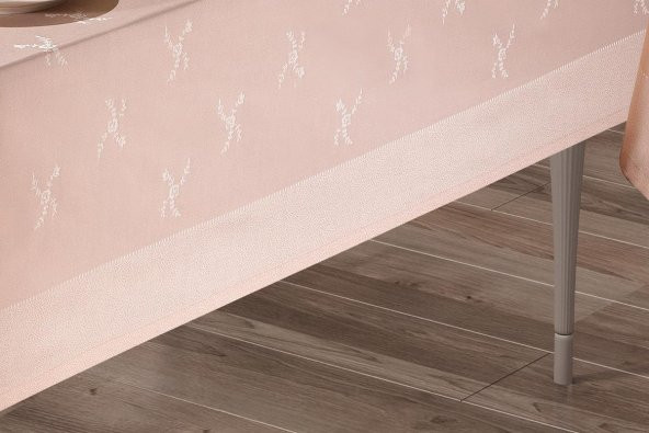 Finezza Rana Lüx Jakar Polycotton Kumaş Pudra Masa Örtüsü 160x220 cm - 157 - 7