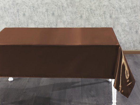Finezza Kristal Monoray Kumaş Kahve Masa Örtüsü Dikdörtgen 140x200 cm - 596 - 2