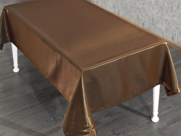 Finezza Kristal Monoray Kumaş Kahve Masa Örtüsü Dikdörtgen 140x200 cm - 596 - 3