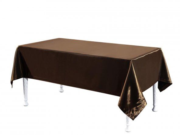 Finezza Kristal Monoray Kumaş Kahve Masa Örtüsü Dikdörtgen 140x200 cm - 596 - 4