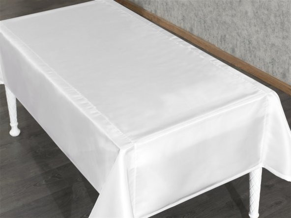 Finezza Kristal Monoray Kumaş Beyaz Masa Örtüsü  Dikdörtgen 140x200 cm - 759 - 3