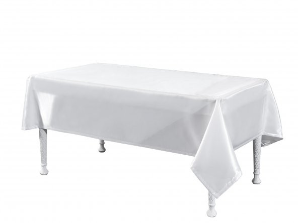 Finezza Kristal Monoray Kumaş Beyaz Masa Örtüsü  Dikdörtgen 140x200 cm - 759 - 4