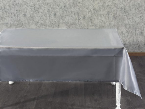 Finezza Kristal Monoray Kumaş Açık Gri Masa Örtüsü  Dikdörtgen 140x200 cm - 762 - 2