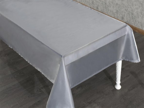 Finezza Kristal Monoray Kumaş Açık Gri Masa Örtüsü  Dikdörtgen 140x200 cm - 762 - 3