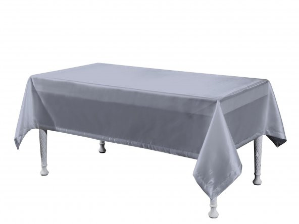 Finezza Kristal Monoray Kumaş Açık Gri Masa Örtüsü  Dikdörtgen 140x200 cm - 762 - 4