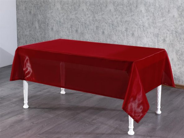 Finezza Kristal Monoray Kumaş Kırmızı Masa Örtüsü  Dikdörtgen 140x200 cm - 766