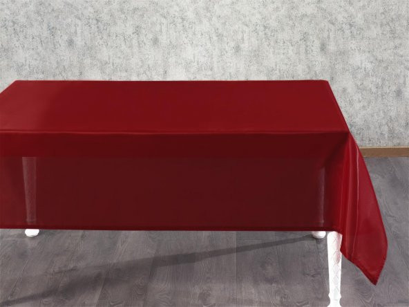 Finezza Kristal Monoray Kumaş Kırmızı Masa Örtüsü  Dikdörtgen 140x200 cm - 766 - 3