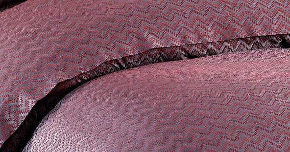 Finezza Odesa Bambu Jakar Kumaş Bordo Çift Kişilik Nevresim Takımı 6 Parça - 443 - 4