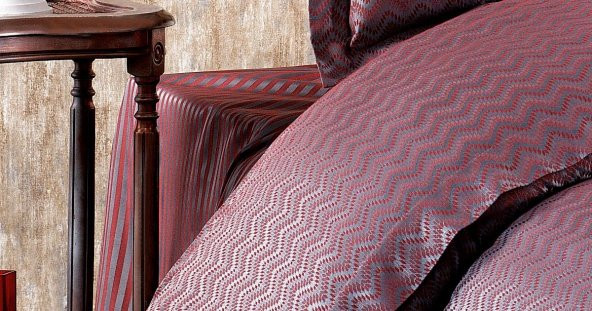 Finezza Odesa Bambu Jakar Kumaş Bordo Çift Kişilik Nevresim Takımı 6 Parça - 443 - 8