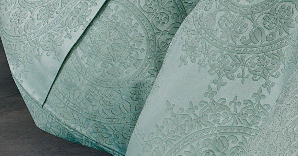 Finezza Tiara Bambu Jakar Kumaş Mint Yeşil Çift Kş.Nevresim Takımı 6 Parça - 637 - Resim 2