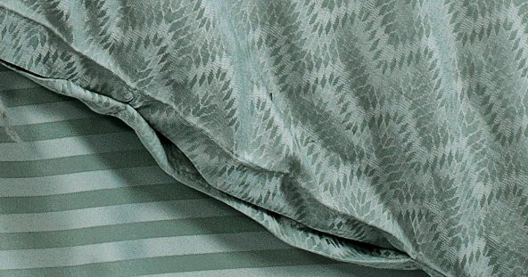 Finezza Odesa Bambu Jakar Kumaş Mint Yeşil Çift Kş. Nevresim Takımı 6 Prç. - 598 - Resim 2