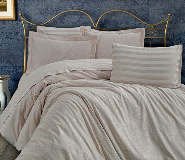 Finezza Tiara Bambu Jakar Kumaş Taş Çift Kişilik Nevresim Takımı 6 Parça - 639 ürün görseli