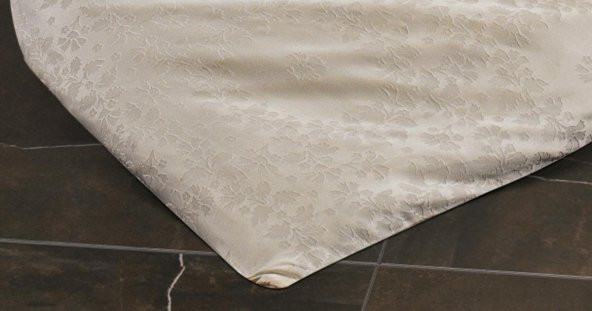 Finezza Jardin Bambu Jakar Kumaş Krem Çift Kişilik Nevresim Takımı 6 Parça - 904 - 4