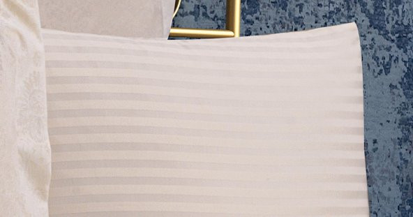 Finezza Monaco Bambu Jakar Kumaş Krem Çift Kişilik Nevresim Takımı 6 Parça - 908 - Resim 6