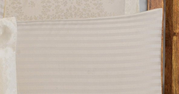 Finezza Jardin Bambu Jakar Kumaş Krem Çift Kişilik Nevresim Takımı 6 Parça - 904 - 8