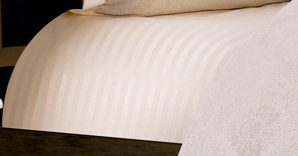 Finezza Monaco Bambu Jakar Kumaş Krem Çift Kişilik Nevresim Takımı 6 Parça - 908 - Resim 8