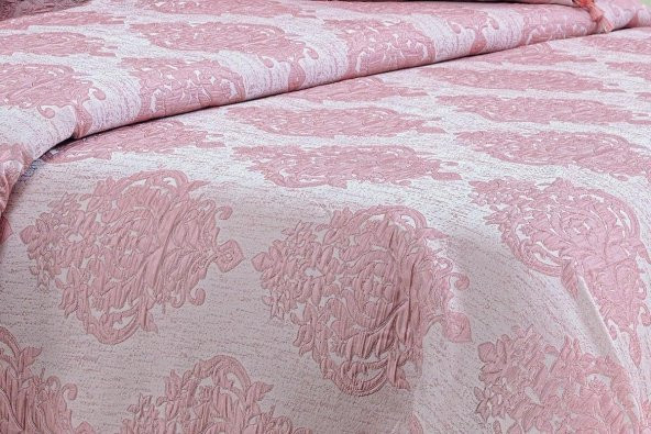 Finezza Larissa Pamuk Polyester Jakar Kumaş Pudra Yatak örtüsü Seti 7 Prç. - 356 - 2